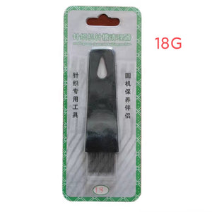 Needle groove cleaner for knitting machine